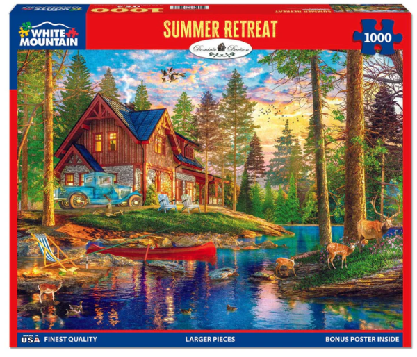 White Mountain Puzzles: Summer Retreat - 1000 Piece Puzzle Online