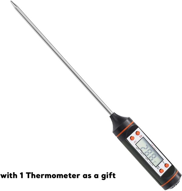 BBQ Grates Kit fits 18.5   Weber Kettle Grills, 7432 + 7440 Grate + Thermometer Kit For Sale - Image 5