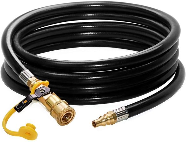 12 Feet LP Propane Gas 1 4 Hose with Quick Connect Cheap - Image 2