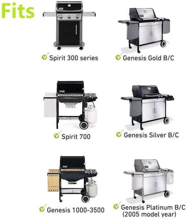 17.4   Grill Grates 7525 for Weber Genesis Silver B C, Gold, B C Platinum B C, I - IV, 1000-3500 Grills Model Online - Image 3