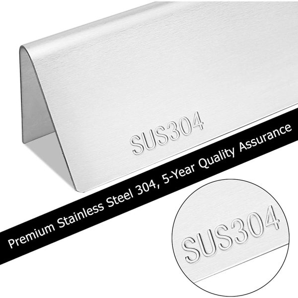 17.5   Flavorizer Bars for Weber Genesis Front Knobs S310, S330 Grills, 7620 7621 SUS 304 Stainless Steel Replacement Kit Sale - Image 5