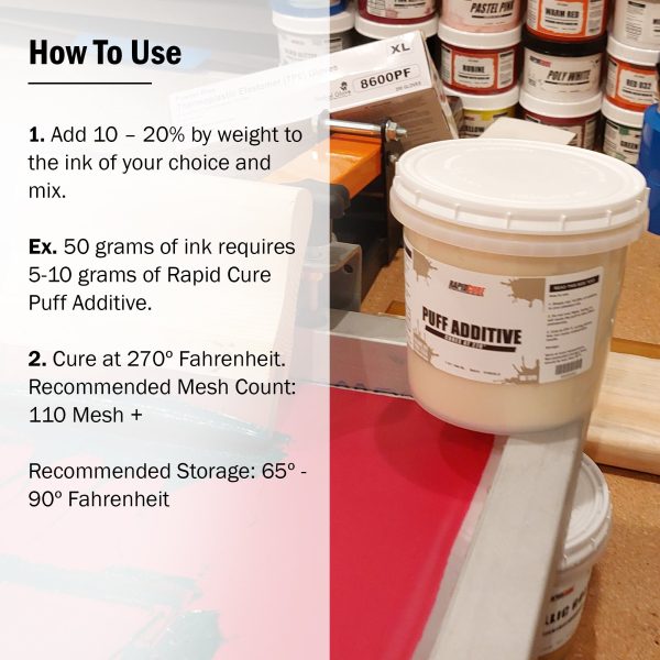 Rapid Cure Screen Printing Puff Additive Online Hot Sale - Image 5