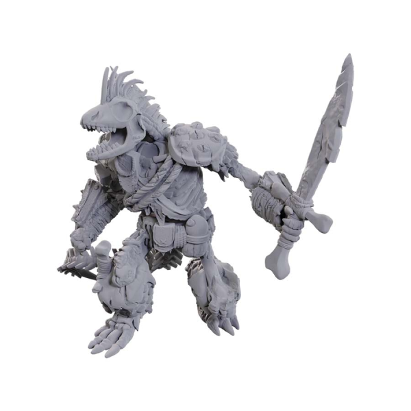 D&D Nolzur s Marvelous Miniatures - Lizardfolk Skeleton - Unpainted For Cheap