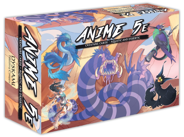 Anime 5E RPG: Creature Cards Vol. 2 - Aquatic and Desertic For Cheap