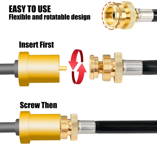 5 Ft Propane Adapter Hose Converter 16.4 oz or to 20 lb Tank, fits Weber Q Series, Camp Chef Stoves Discount - Image 3