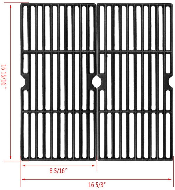 Cooking Grid Grates for Char-Broil 2 Burner Performance 463672216, 463672416, 463672016, Advantage 463642015, 466642015, 463642116 Gas Grills Online - Image 3