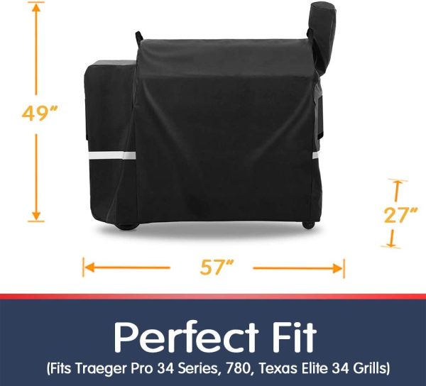 Grill Cover for Traeger Pro 34 Series Wood Pellet Grill Smoker For Cheap - Image 2
