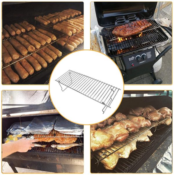 Universal 19 x 6.5 x 3   Grill Rack for Gas, Charcoal, Wood Pellet Grill, Traeger Accessories Chrome Upper Rack, Warming Grate, Warming Rack Online now - Image 2