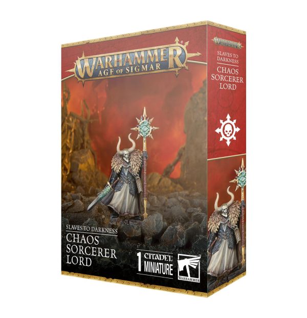 Games Workshop: Age of Sigmar - Slaves to Darkness - Chaos Sorcerer Lord (83-100) Online Sale