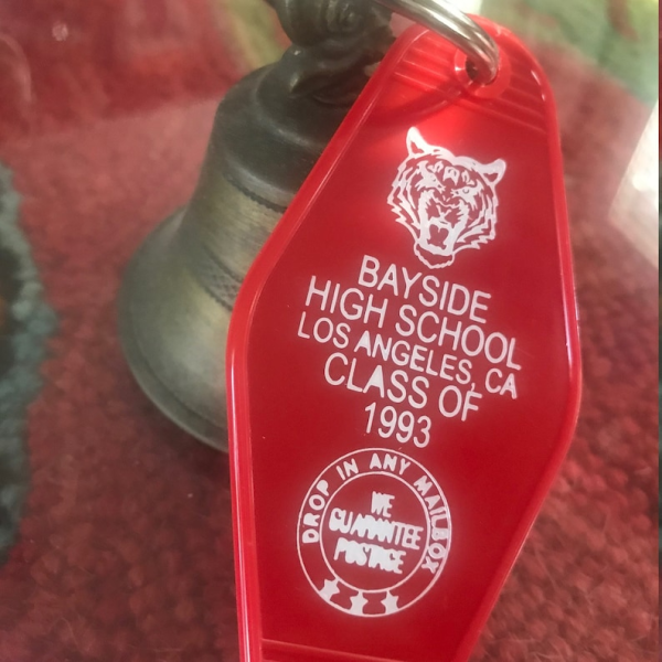 The 3 Sisters Design Co: Motel Key Fob - Bayside High School (Saved By the Bell) Fashion