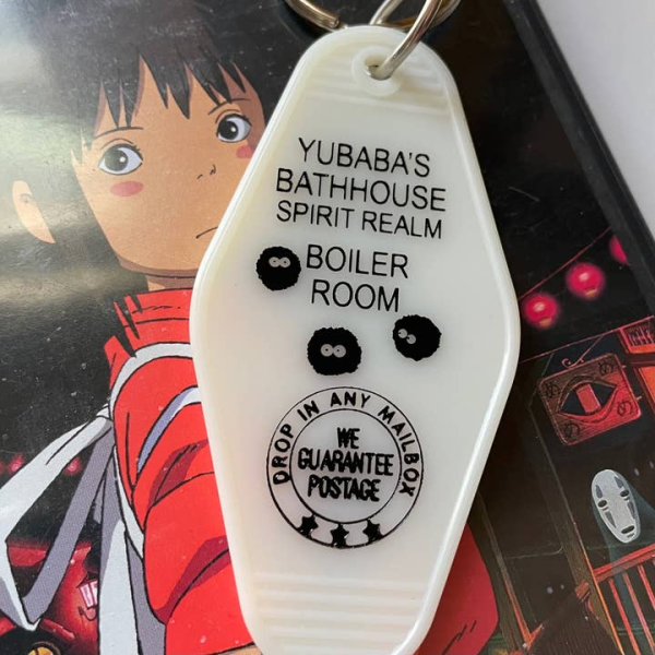 The 3 Sisters Design Co: Motel Key Fob - Yubaba s Bathhouse (Spirited Away) on Sale