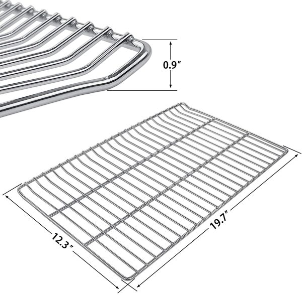 Jerky Smoking Rack Grates for Masterbuilt 20070315, 20070407, 20070408, 20070508, 20070512, 20070513 40  Electric Smokers, 19.69 x 12.2 Sale - Image 2