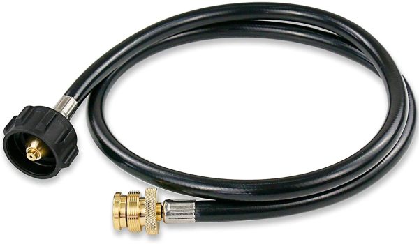 5 Ft Propane Adapter Hose Converter 16.4 oz or to 20 lb Tank, fits Weber Q Series, Camp Chef Stoves Discount