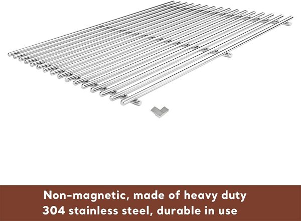 Cooking Grates Kit for Weber Summit 400 Grill Models before 2000, SUS 304 Stainless Steel Grill Replacement Parts Online Hot Sale - Image 4
