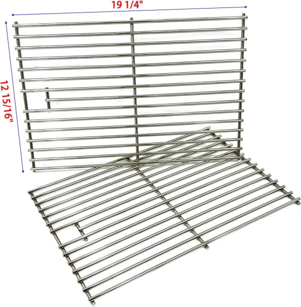 Grill Cooking Grates for Nexgrill 720-0032, 720-0033, 720-0336, 720-0336B, 720-0061, 720-0061-LP, 720-0077 etc, Stainless Steel Replacement Parts For Sale - Image 3