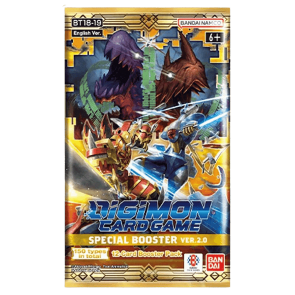 Digimon Card Game: Special Booster Version 2.0 Booster Pack [BT18-19] For Sale