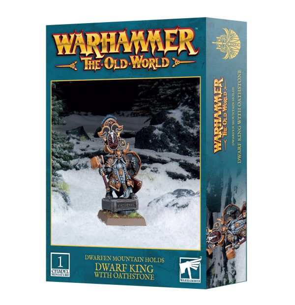 Games Workshop: Warhammer The Old World - Dwarfen Mountain Holds - Dwarf King with Oathstone (10-16) Hot on Sale