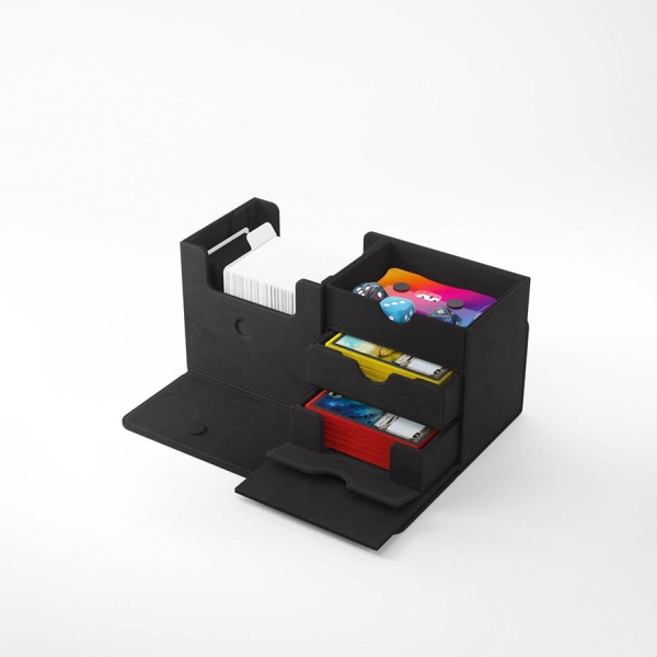 Gamegenic: The Academic 133+ XL Deck Box - Black Black For Sale