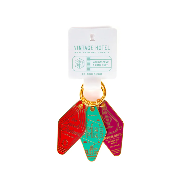 Darrington Press Guild: Critical Role Vintage Hotel Keychain Set - 3-Pack Supply