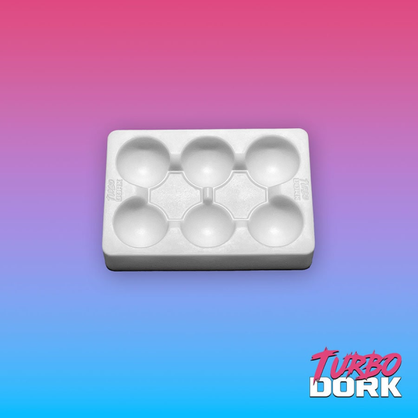 Turbo Dork: Non-Stick Silicone Dry Palette - Small - White For Discount