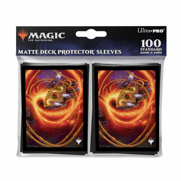Ultra Pro: Deck Protector Sleeves (100) - Magic the Gathering - Modern Horizons 3 - Red - Ruby Medallion For Cheap - Image 2