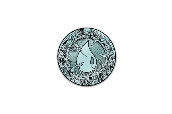 Magic the Gathering: Phyrexia Infect Island Mana Symbol AR Pin Online