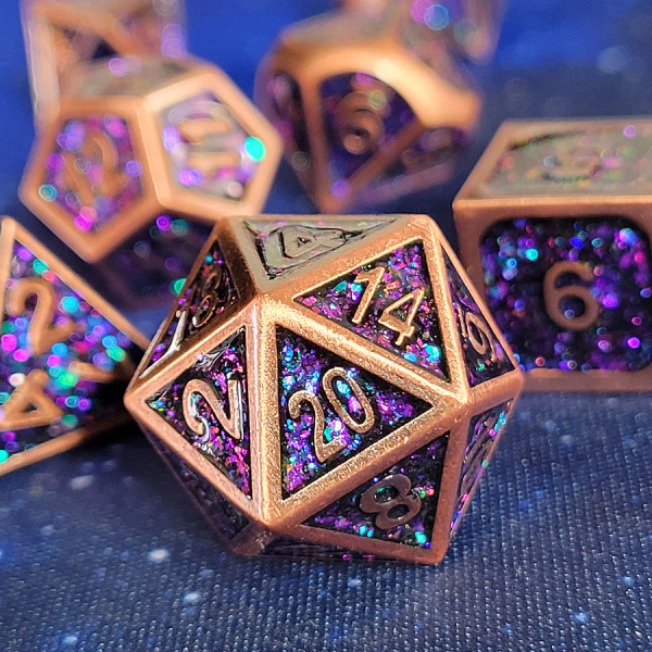 Forged Gaming: Witchery Set of 7 Metal Dice Hot on Sale
