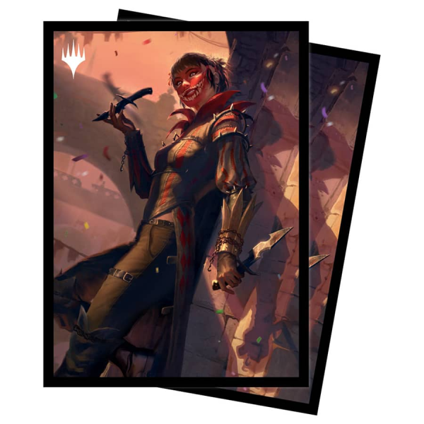 Ultra Pro: Deck Protector Sleeves (100) - Magic the Gathering - Murders at Karlov Manor - Massacre Girl, Known Killer For Discount