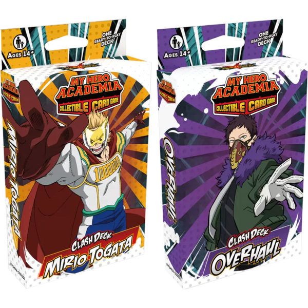 My Hero Academia CCG - Series 5 Undaunted Raid - Two Player Clash Decks Mirio Togata & Overhaul For Sale