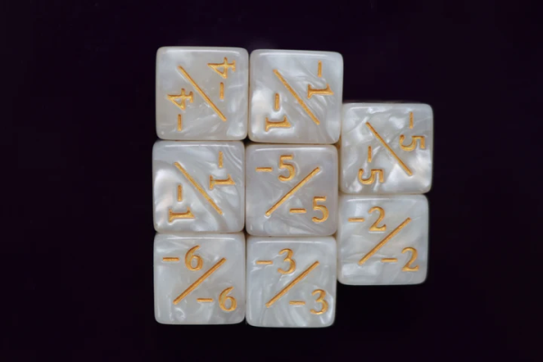 Foam Brain Games: -1 -1 Pearl White Counters for Magic - set of 8 Sale - Image 4