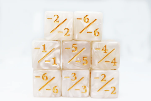 Foam Brain Games: -1 -1 Pearl White Counters for Magic - set of 8 Sale