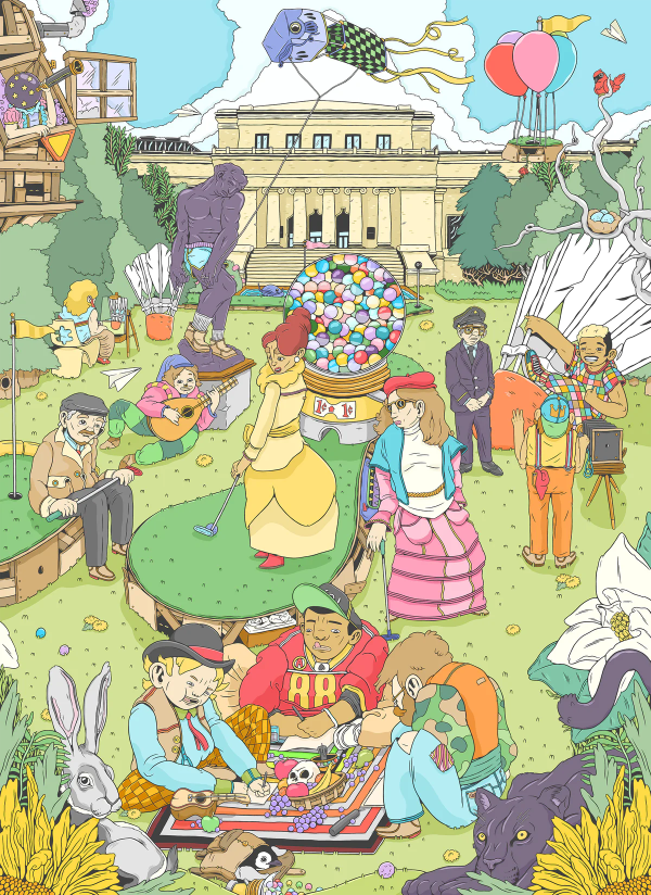 Kansas City Puzzle Company: Lawn Art - 1000 Piece Puzzle Online now - Image 2