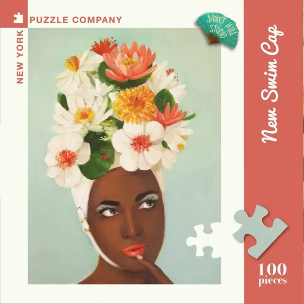 New York Puzzle Company: New Swim Cap Mini - 100 Piece Puzzle Online Hot Sale - Image 2