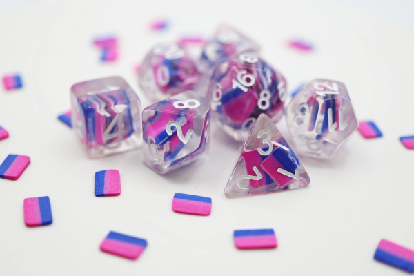 Foam Brain Games: Bisexual Pride Flag RPG Dice Set Online now