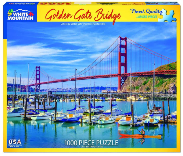 White Mountain Puzzles: Golden Gate Bridge - 1000 Piece Puzzle Online Hot Sale - Image 2