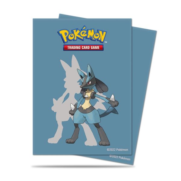 Ultra Pro: Deck Protector Sleeves - Standard Size ‘Lucario’ for Pokemon (65) Sale