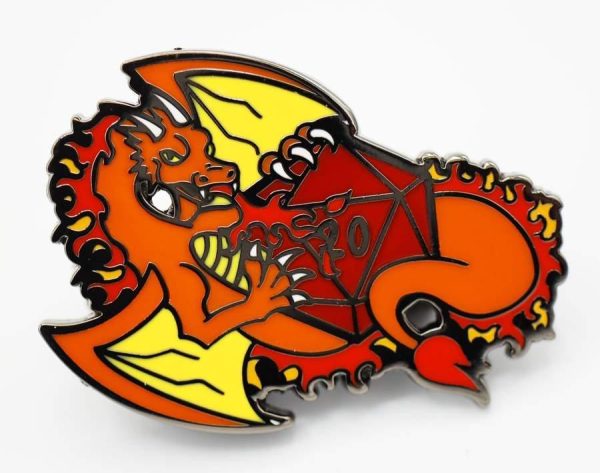 Foam Brain Games: Dice Dragons Pin - Fire For Discount