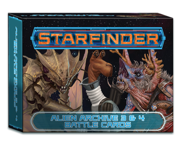 Starfinder RPG: Alien Archive 3 and 4 Battle Cards For Cheap