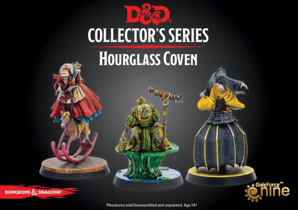 D&D Collector s Series Miniatures - The Wild Beyond the Witchlight - Hourglass Coven - Unpainted For Cheap