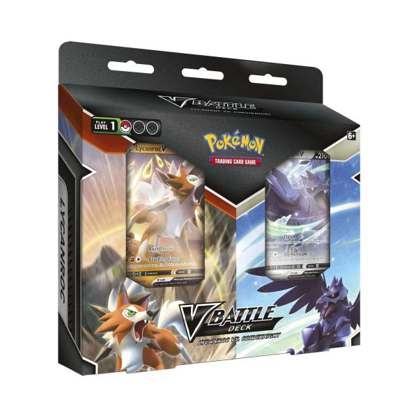 Pokemon TCG: V Battle Deck - Lycanroc V VS Corviknight V Double Deck Bundle For Discount