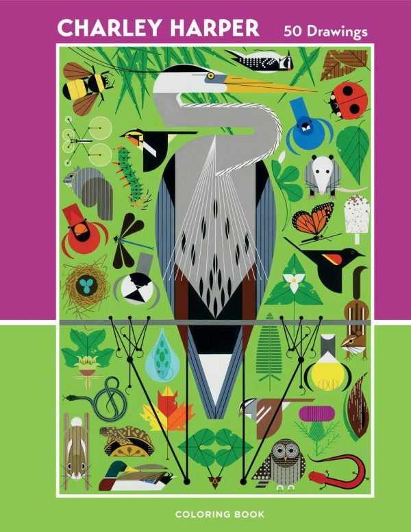 Charley Harper 50 Drawings Coloring Book For Cheap