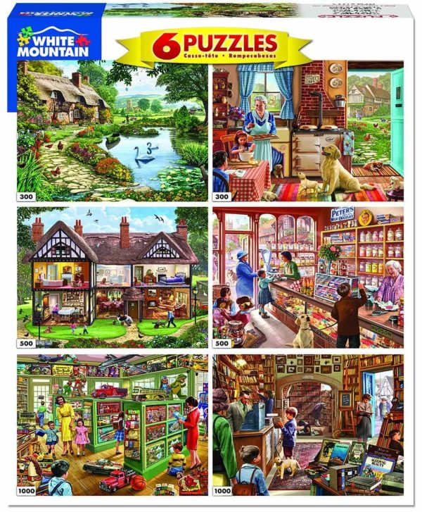 White Mountain Puzzles: Steve Crisp 6 in 1 - Various Piece Counts Fashion
