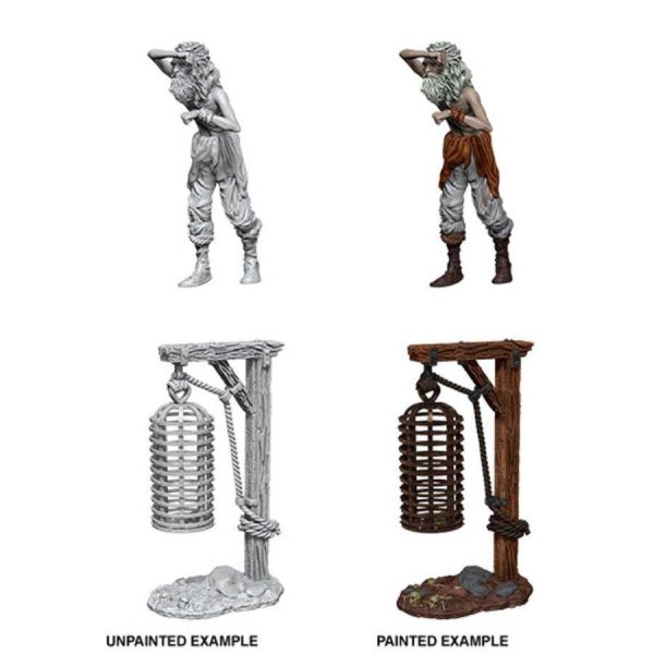WizKids Deep Cuts Miniatures: Hanging Cage - Unpainted For Sale