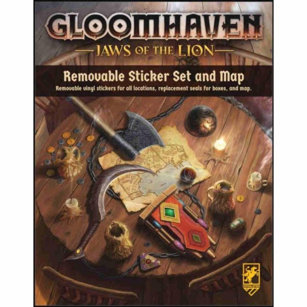 Gloomhaven: Jaws of the Lion - Removable Sticker Set and Map Discount