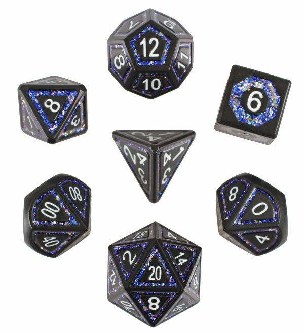 Forged Gaming: Underdark Glimmer - 7 Set of Metal Dice For Cheap