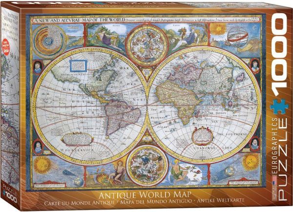 EuroGraphics: Antique World Map - 1000-Piece Puzzle Fashion