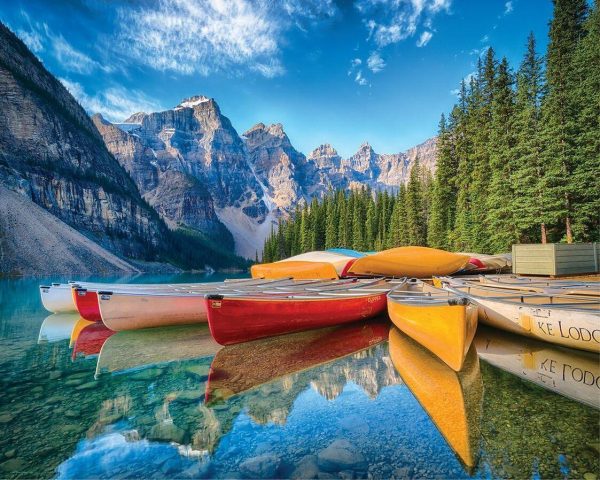 Springbok Puzzles: Calm Canoes - 1000 Piece Puzzle Online now - Image 2