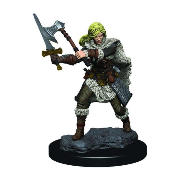 D&D Icons of the Realms: Human Barbarian Female - Premium Painted Miniature Fashion