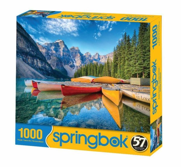 Springbok Puzzles: Calm Canoes - 1000 Piece Puzzle Online now