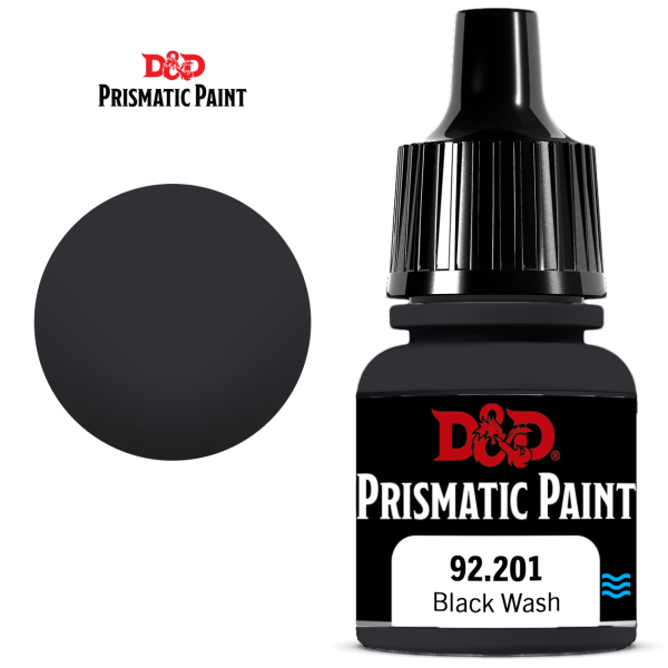 D&D WizKids Prismatic Paint: Wash - Black Wash (92.201) Fashion
